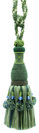 Tassel Tieback, Style# TBRW10, Color# VL08 - Pioneer Green [Set of 2]
