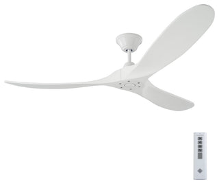 Maverick 3 Blade Outdoor Ceiling Fan Matte White Matte White Contemporary