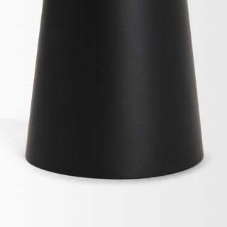 Quadir Tall Matte Black Metal Candle Holder