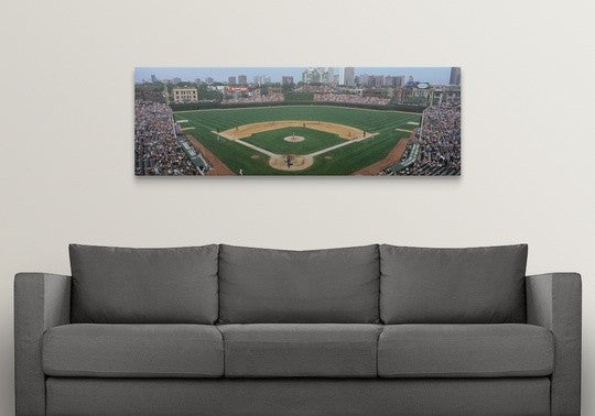 "Illinois, Chicago, Cubs, baseball" Canvas Art, 60"x20"x1.25"