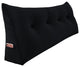 Bed Wedge Pillow Back Rest Support, Black Velvet, 54x20x8