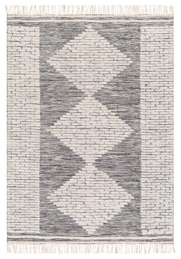 Surya Salinas SLS-2301 8'x10' Rug, Black/Cream/Ivory/Khaki