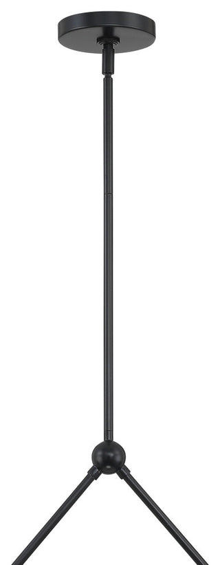 Xavier 2-Light Matte Black Chandelier