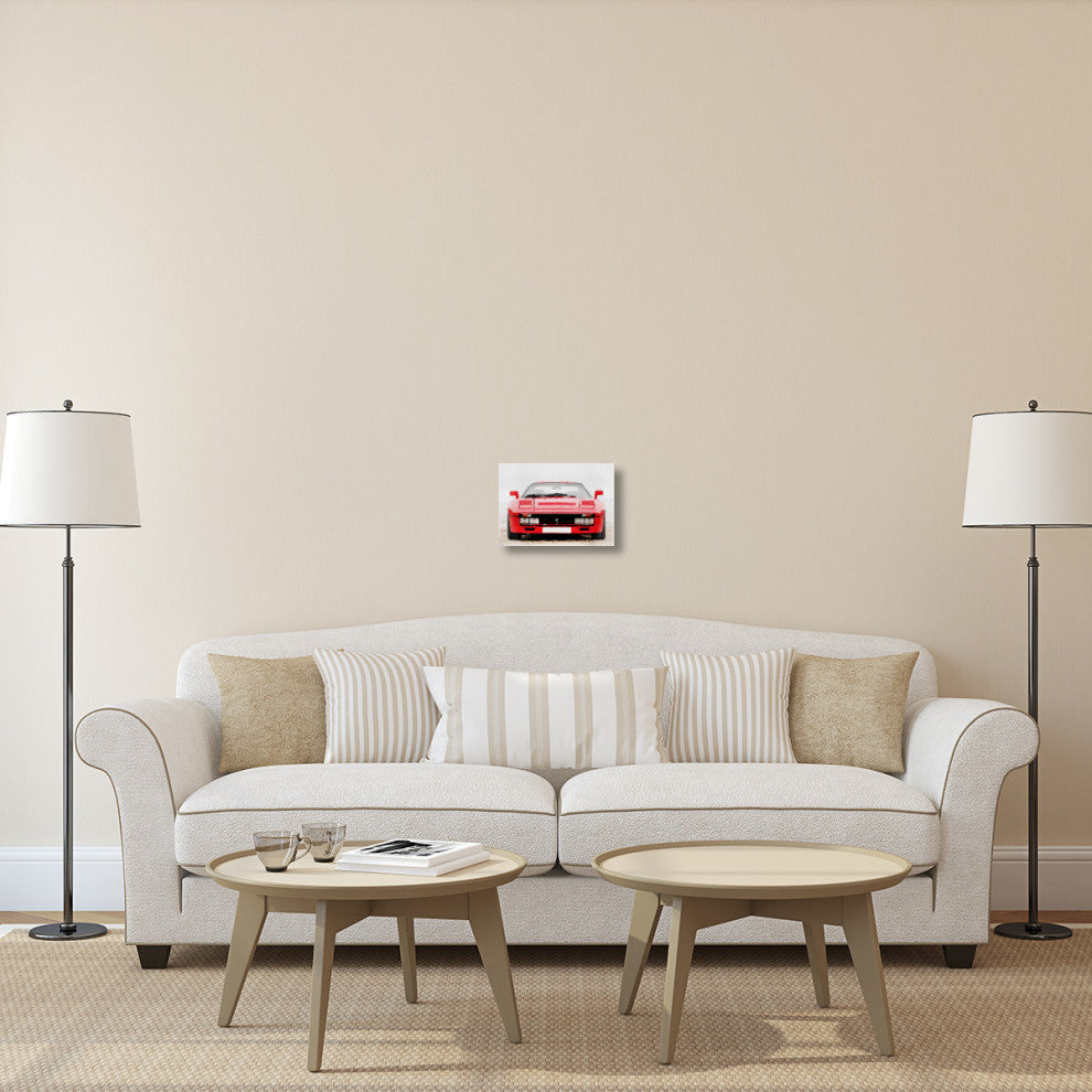 "1980 Ferrari 288 GTO Front Watercolor" Fine Art Print