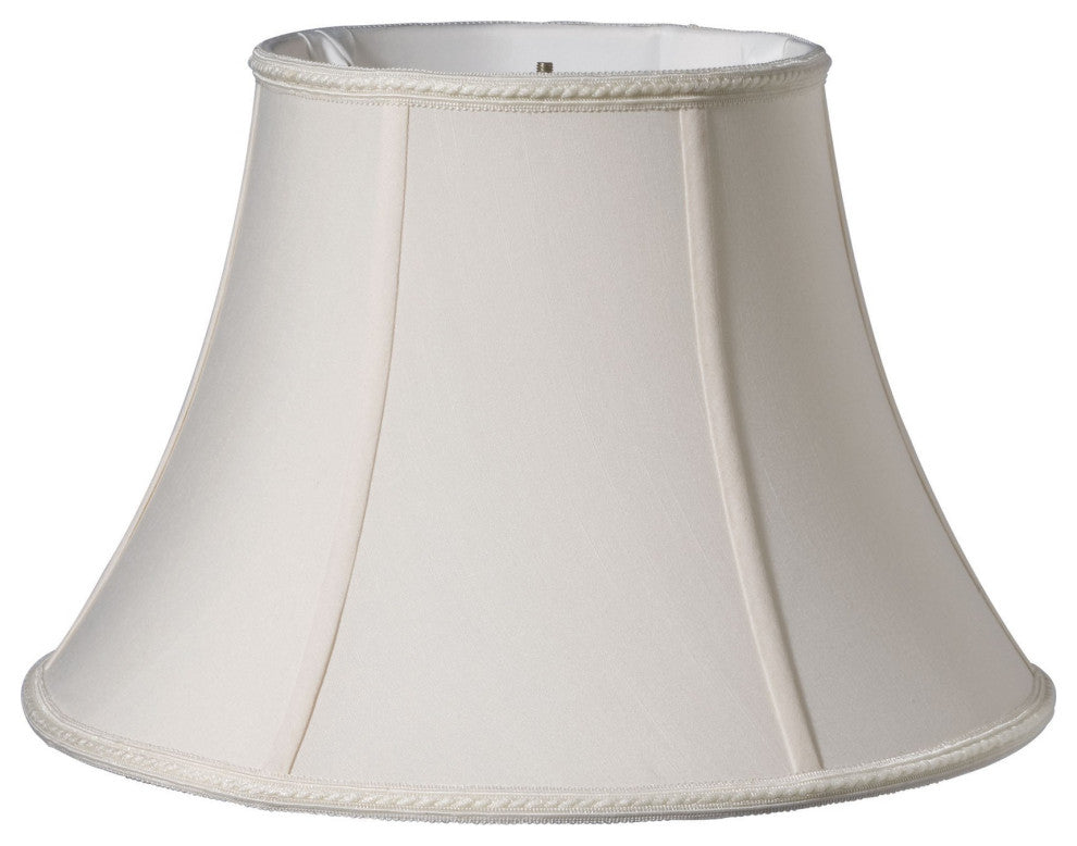 16" Cream Slanted Bell Paperback Shantung Lampshade