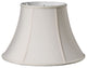 16" Cream Slanted Bell Paperback Shantung Lampshade