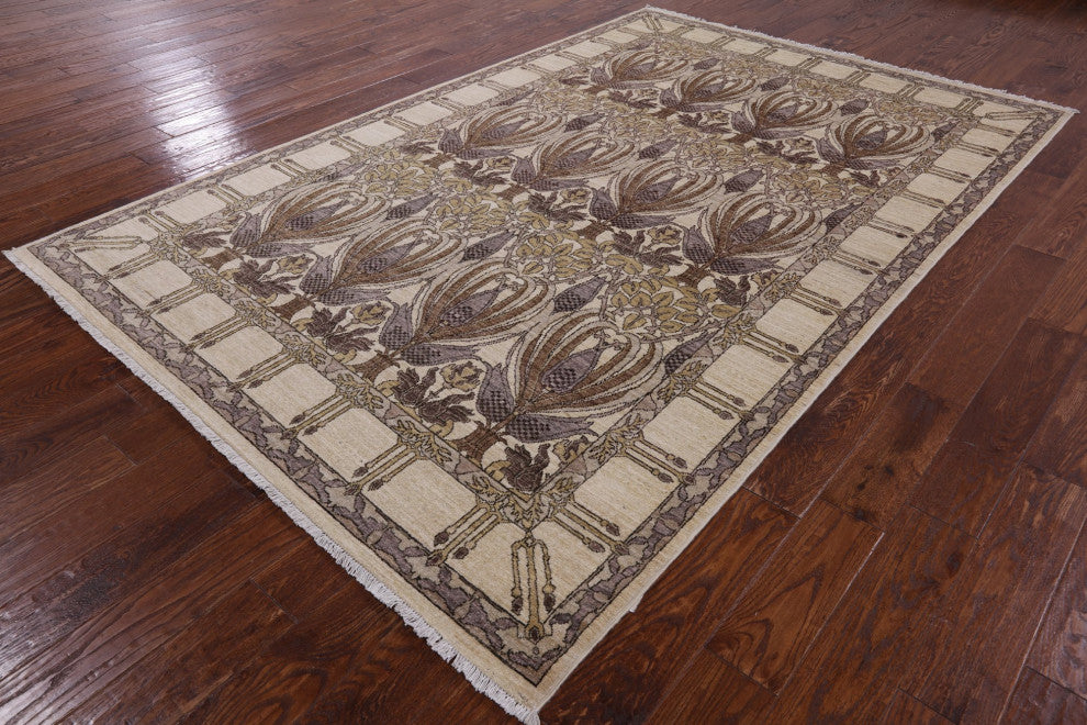 William Morris Hand-Knotted Rug 6' 2" X 9' 5" Q6650