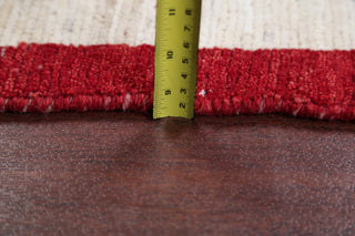 Consigned, Oriental Persian Style Hand-Knotted Gabbeh Area Rug, Beige, 4'3"X3'5"