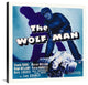 "The Wolfman" Stretched Canvas Giclee by Hollywood Photo Archive, 30x30"