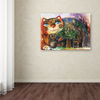 Oxana Ziaka 'Alpes Cat' Canvas Art, 35" x 47"