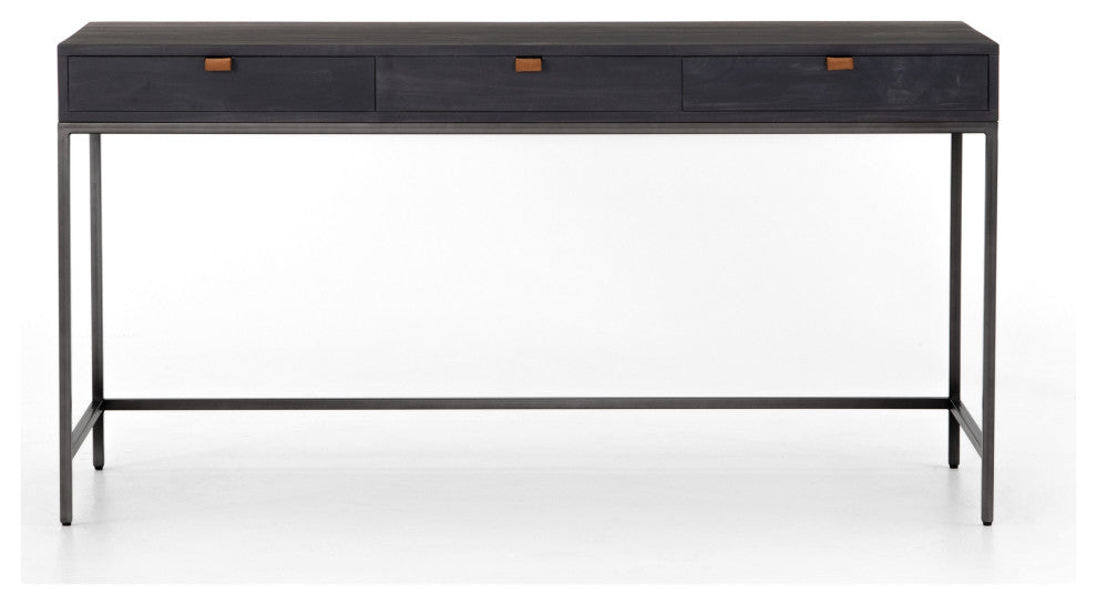 Trey Modular Writing Desk-Black Wash Pop