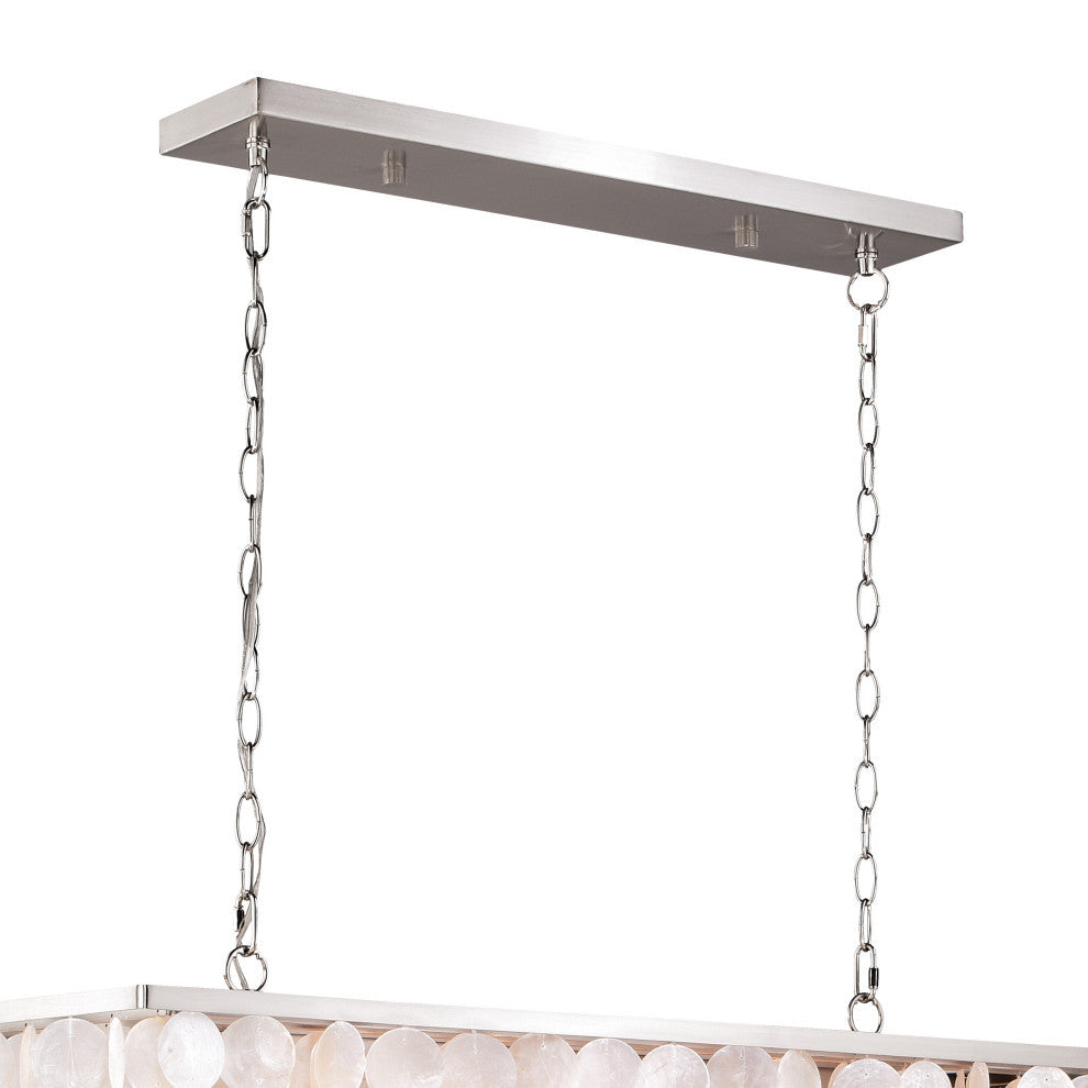 Elsa 5L Linear Chandelier Satin Nickel