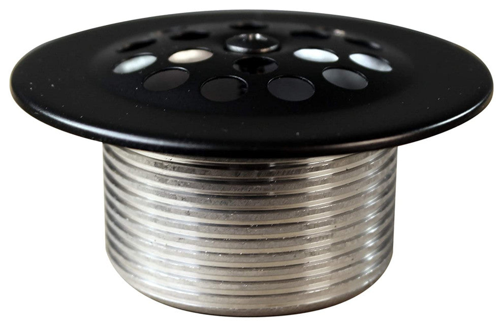 Beehive Grid Bath Waste - 22" Make-Up, 17 Ga. Tubing In Oil Rubbed Bronze, Powder Coated Flat Black