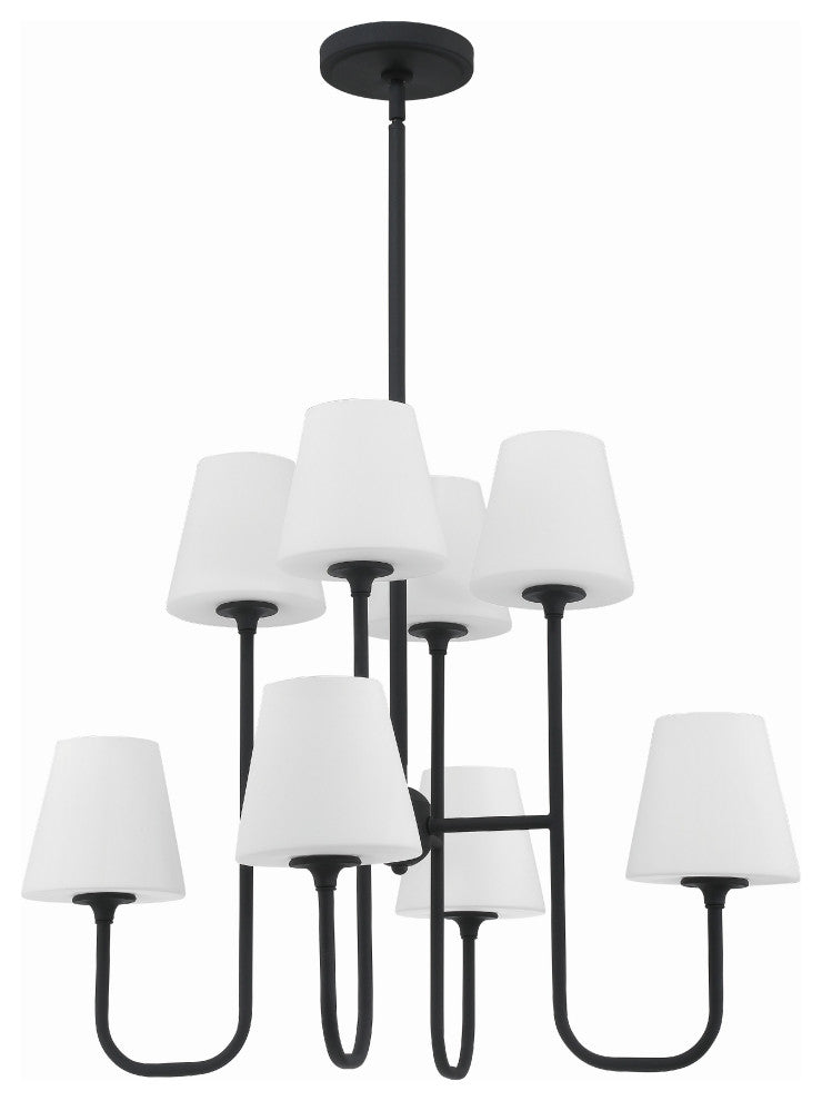 Keenan 8-Light Black Forged Chandelier