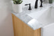 Home Living 22" Farmhouse Natural Wood-Light Bathroom Vanity