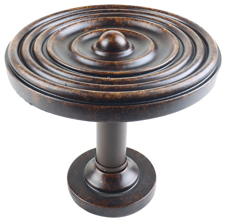Large Swirl Drapery Medallion Holdback, Mahogany