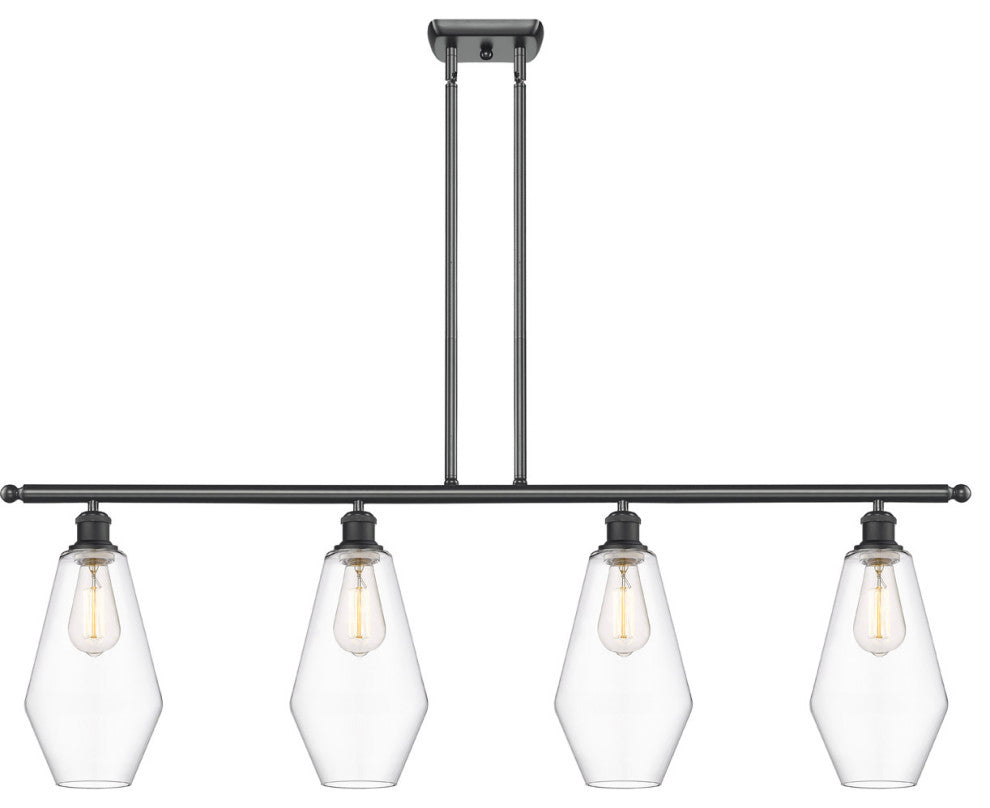 Innovations 516-4I-BK-G652-7-LED 4-Light Island Light, Matte Black