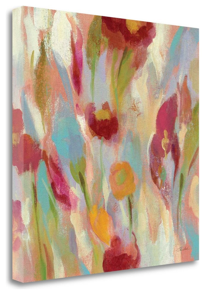 "Breezy Floral III" By Silvia Vassileva, Giclee Print on Gallery Wrap Canvas