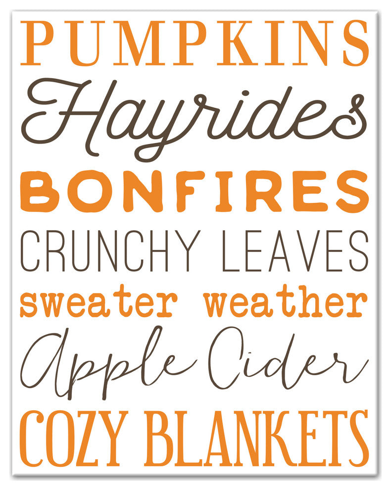 Best of Fall 11x14 Canvas Wall Art