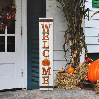 42"H Fall Wooden "WELCOME" Porch Sign