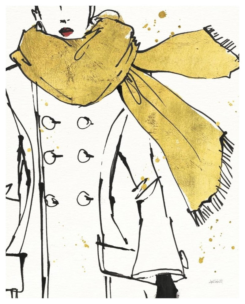 "Fashion Strokes III" Digital Paper Print by Anne Tavoletti, 24"x30"