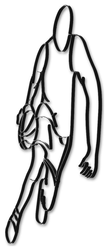 Metal Basketball Wall Decor and Sculpture