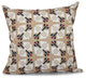 Jodhpur Ditsy, Geometric Print Pillow, Taupe Or Beige, 26"x26"