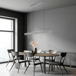 1x33W LED Linear Pendant, Brushed Aluminum Finish
