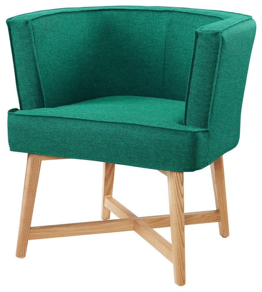 Accent Chair, Set of 2, Fabric, Wood, Teal Blue, Modern, Lounge Hospitality