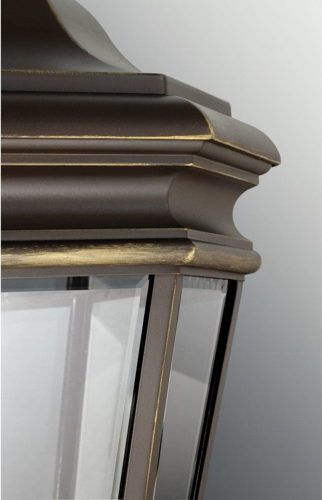 Progress Lighting 3-Light Wall Lantern With Clear BeveLED Glass Panels