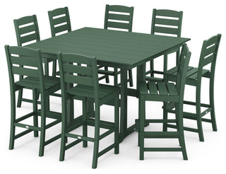 Lakeside 9-Piece Bar Side Chair Set, Green