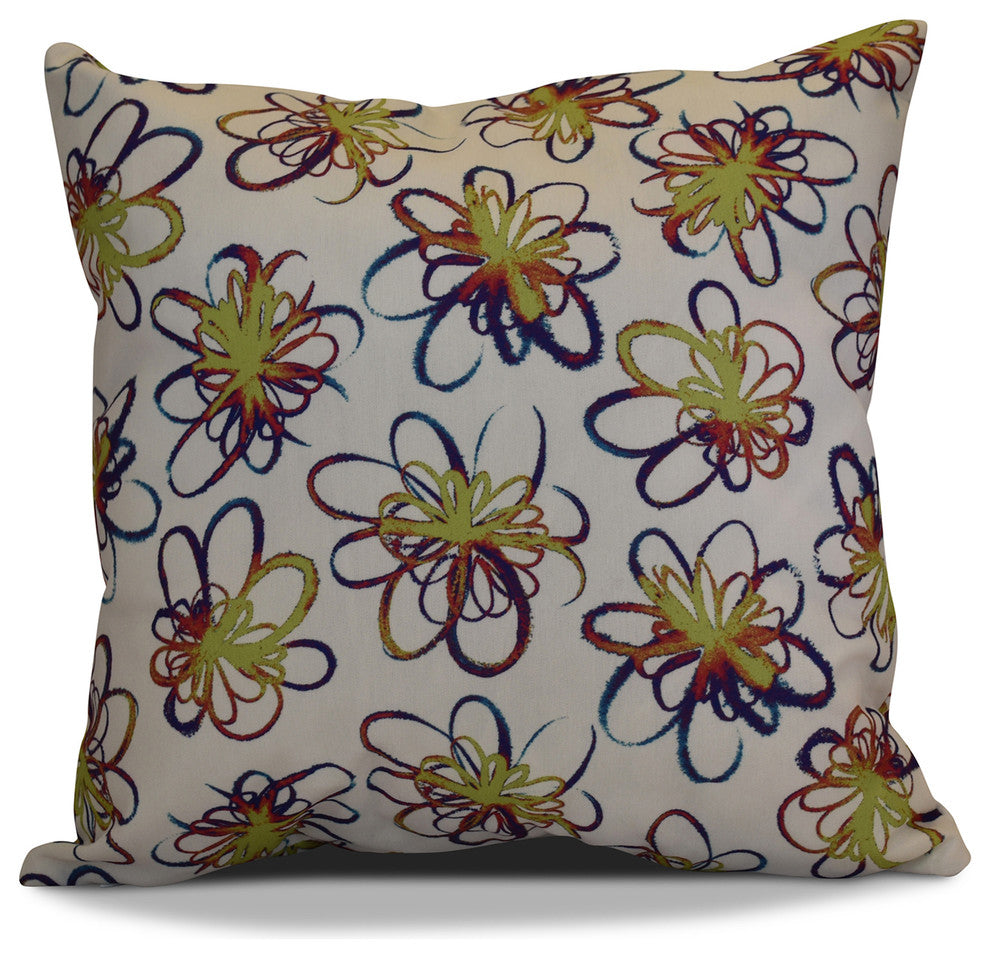 Penelope Pillow, Green, 20"x20"