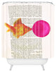 Goldfish With Bubblegum Shower Curtain, Standard: 69"x72"