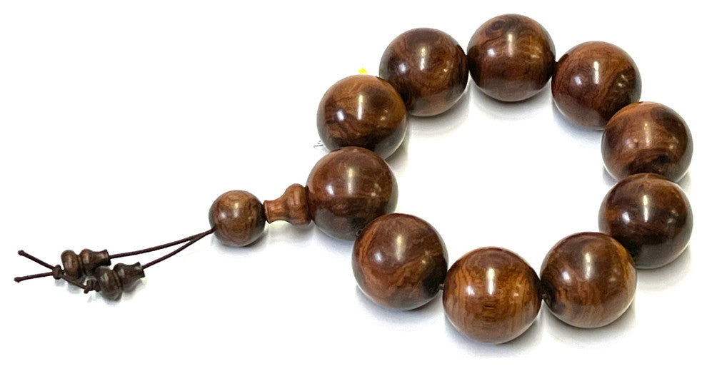 Chinese Huanghuali Rosewood Beads Hand Rosary Praying Bracelet Hws2410