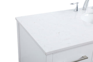 Isabel 54" SIngle Bathroom Vanity, White