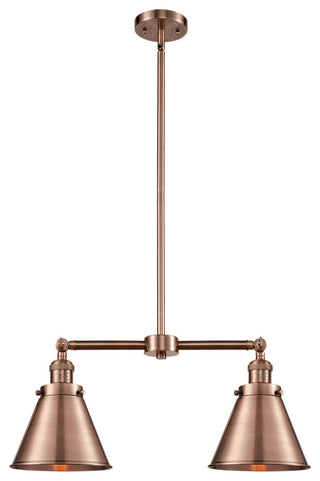 Appalachian 2-Light Chandelier, Antique Copper, Antique Copper