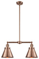 Appalachian 2-Light Chandelier, Antique Copper, Antique Copper