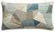 Renue Jetson 13"x24" Velvet Throw Pillow, Set of 2, Mineral Blue