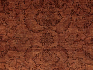 Overdyed ?douard Brown Hand-Knotted Rug, 8'8x11'2