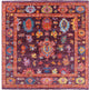8' Square Hand-Knotted Turkish Oushak Wool Rug - Q14849