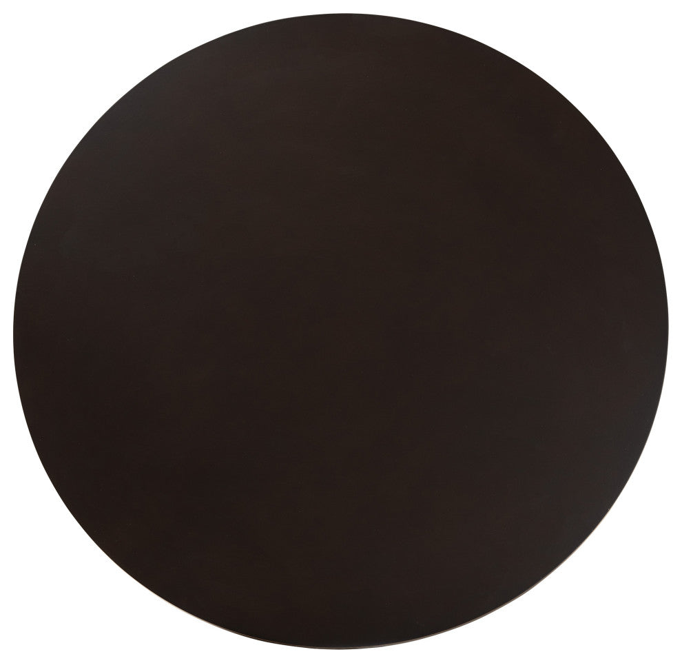 Brinslee Dark Brown Faux Leather 5-Piece Dining Set