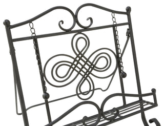 Metal Swirls Cookbook Stand, Black