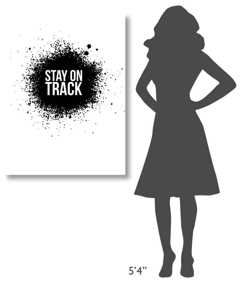 "Stay on Track Poster White" Fine Art Print