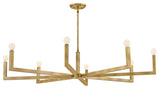Hinkley Lighting 45049 Ezra 50"W 8 Light Chandelier - Heritage Brass
