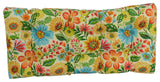 42"X19" Squared Patterned Polyester Tufted Loveseat Cushion, Gregoire Chamomile