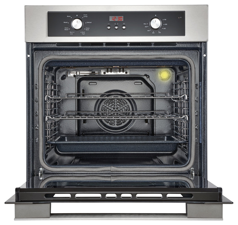 3-Piece, 36" Electric Cooktop 36" Wall Mount Range Hood 24" Electric Wall Oven