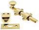 Genuine Solid Brass 4" Dutch Door Bolt, Polished Brass