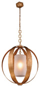 Elegant Lighting Serenity Collection Pendant, Golden Iron