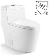 Kingsman Contemporary Modern Design,Elongated Toilet MJ80 Pure White