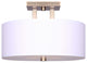 Canarm ISF578A03 River 3 Light 15"W Semi-Flush Drum Ceiling - Gold